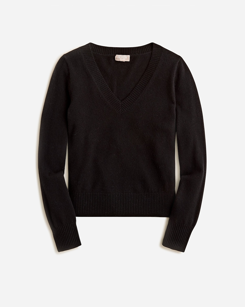 Cashmere shrunken V-neck sweater | J. Crew US