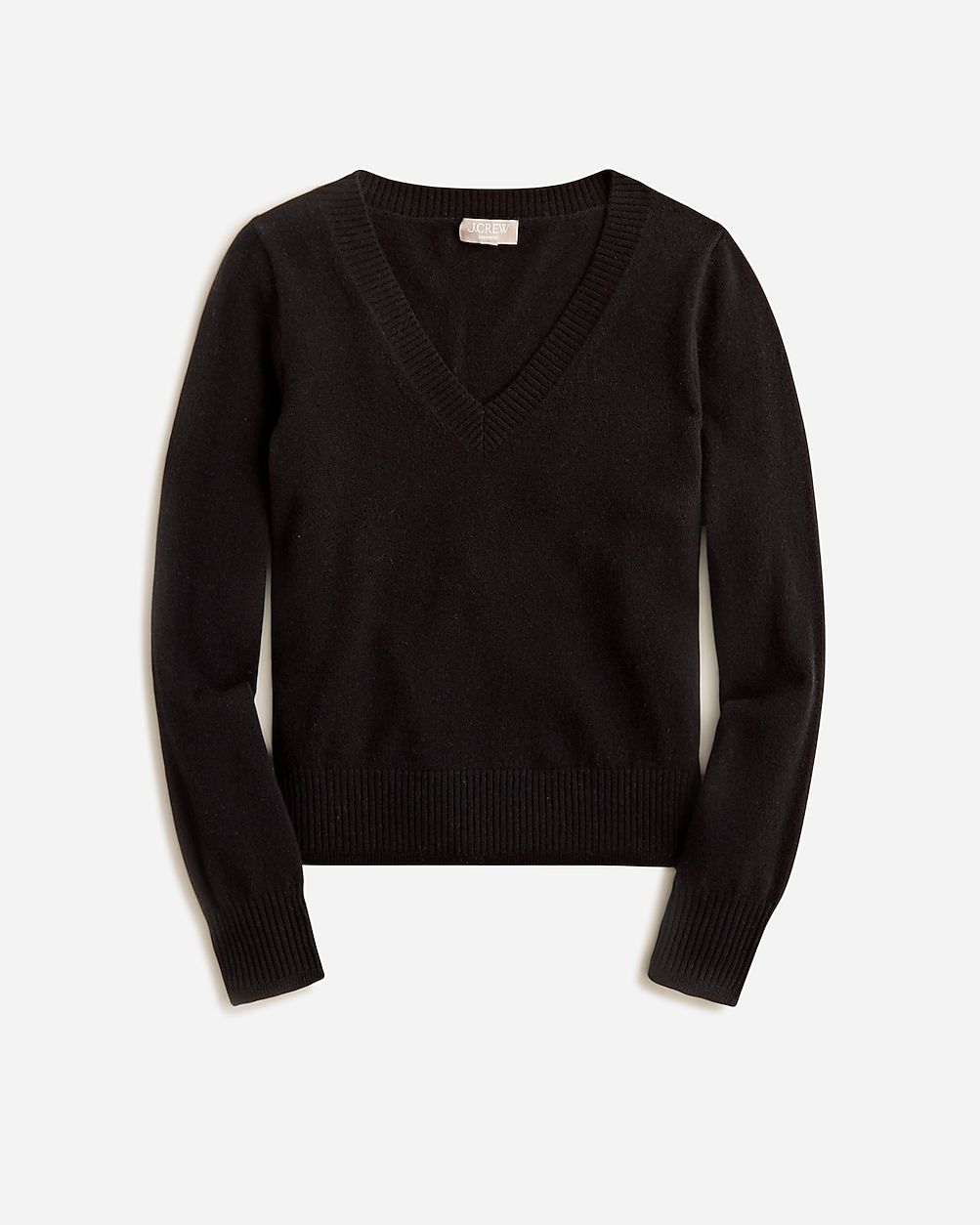 Cashmere cropped V-neck sweater | J.Crew US