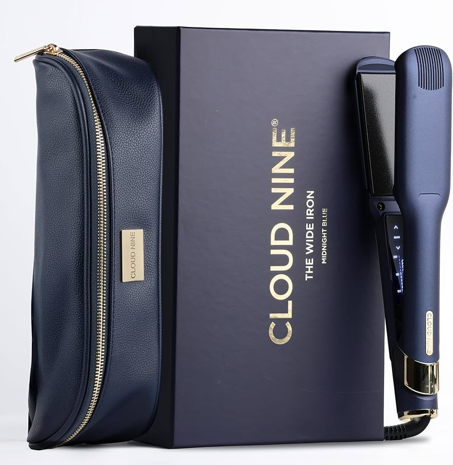 CLOUD NINE The Wide Iron Hair Straightener Blue | Variable Temperature Control | Revive Mode Mine... | Amazon (UK)