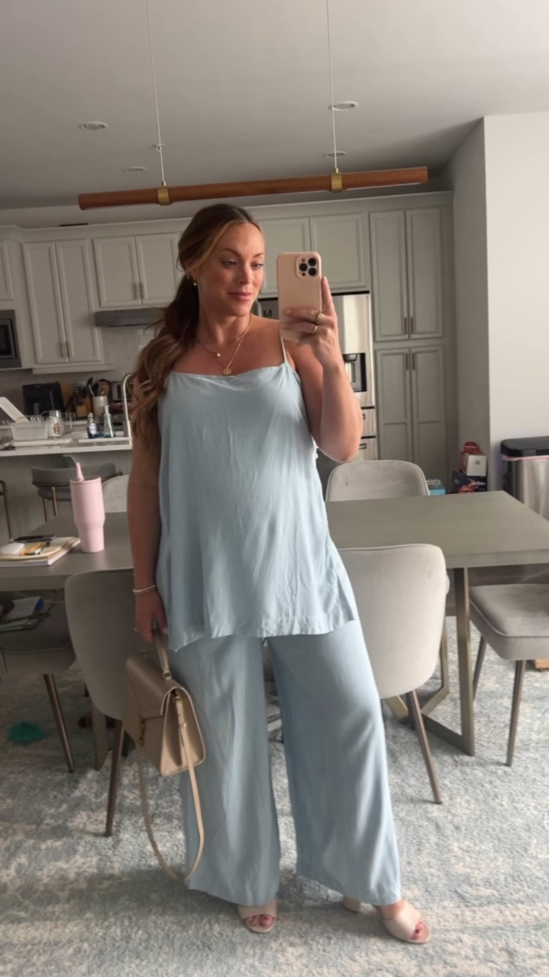 Super cute and comfortable linen set 🩵

#LTKSeasonal #LTKMidsize #LTKBump