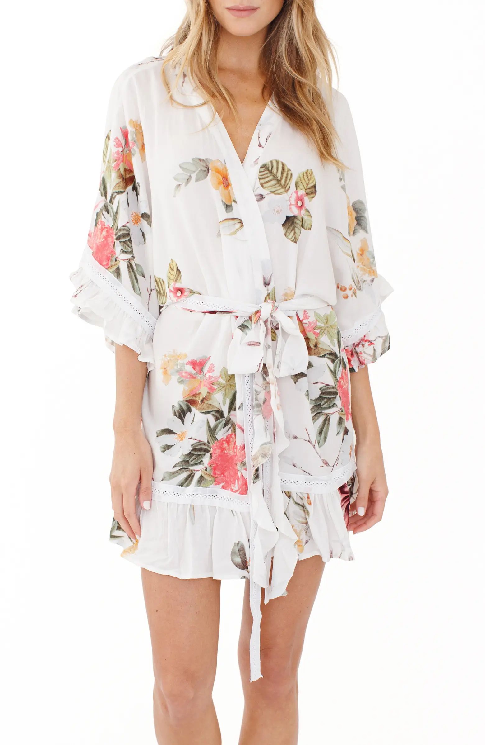 Plum Pretty Sugar Flutter Floral Robe | Nordstrom | Nordstrom