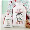 Holly Jolly Characters Personalized Reindeer Santa Sack - Small | Personalization Mall
