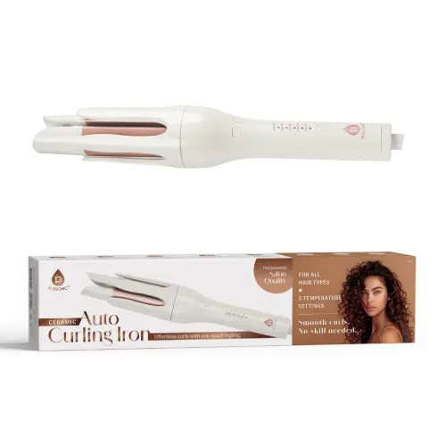 PURSONIC Automatic Curling Iron Salon-Quality Curls in Minutes in White at Nordstrom | Nordstrom