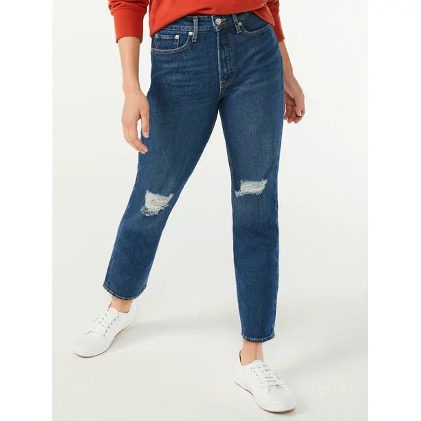 Free Assembly Women's 90's Original Straight Denim Jeans | Walmart (US)