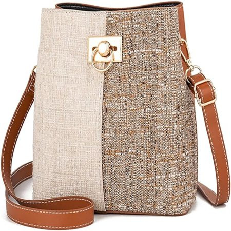 Cross Body Bag Purses for Women - PU Leather Crossbody Bucket Bag with Adjustable Shoulder Strap Multiple Pocket | Walmart (US)