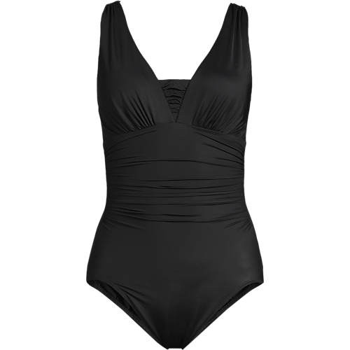 Women's SlenderSuit Grecian Tummy Control Chlorine Resistant One Piece Swimsuit | Lands' End (US)