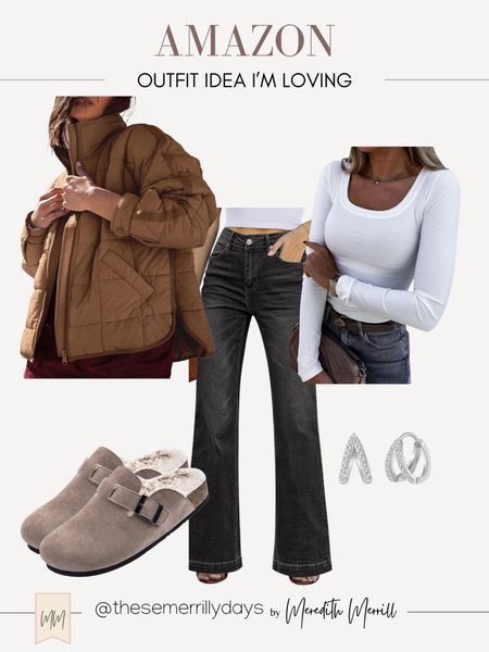 Amazon Fall outfit idea I’m loving 

These jeans are amazing and I have them in a small in this color and the cool classic! 

#LTKshoecrush #LTKfindsunder100 #LTKfindsunder50