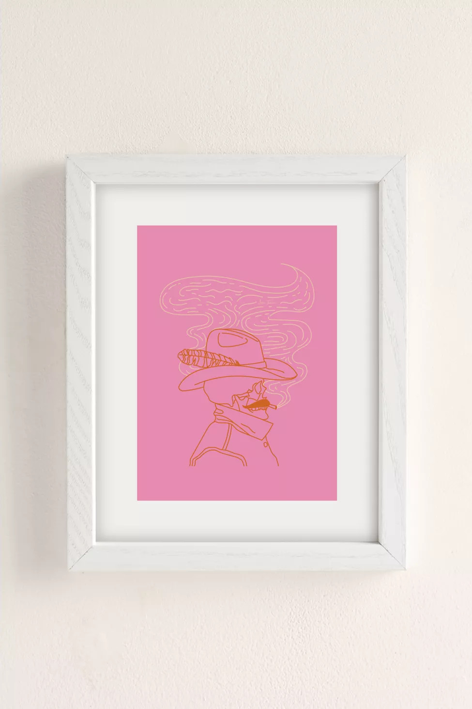 Allie Falcon Love Or Die Trying Cowhand Art Print | Urban Outfitters (US and RoW)