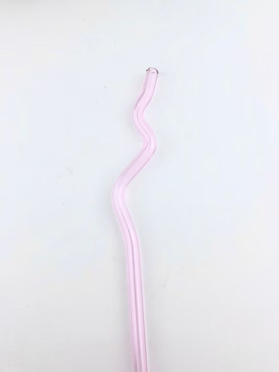 Pink Crazy GLASS STRAW  Reusable Straws  Bendy Straws  | Etsy | Etsy (US)