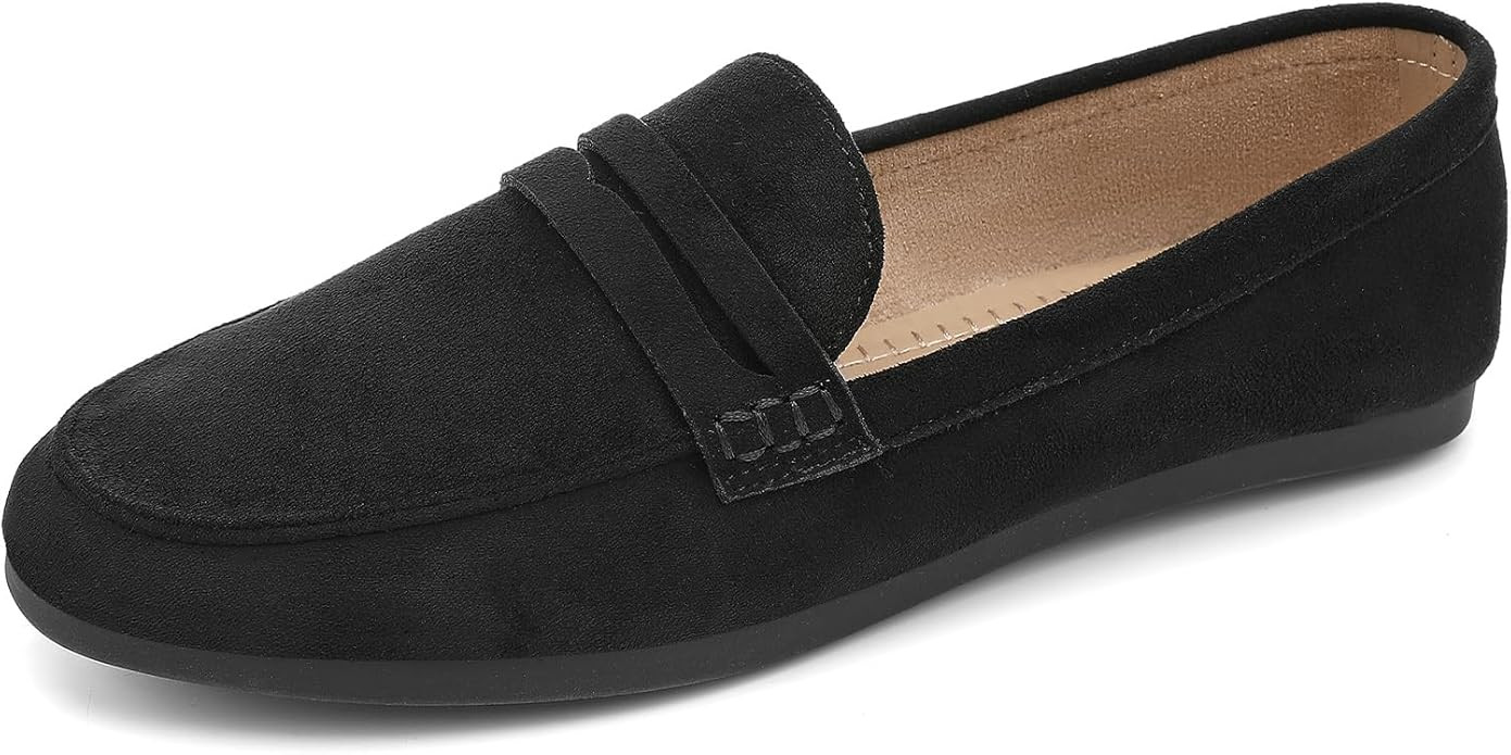 UBFEN Womens Penny Loafers Comfortable Walking Flats | Amazon (US)