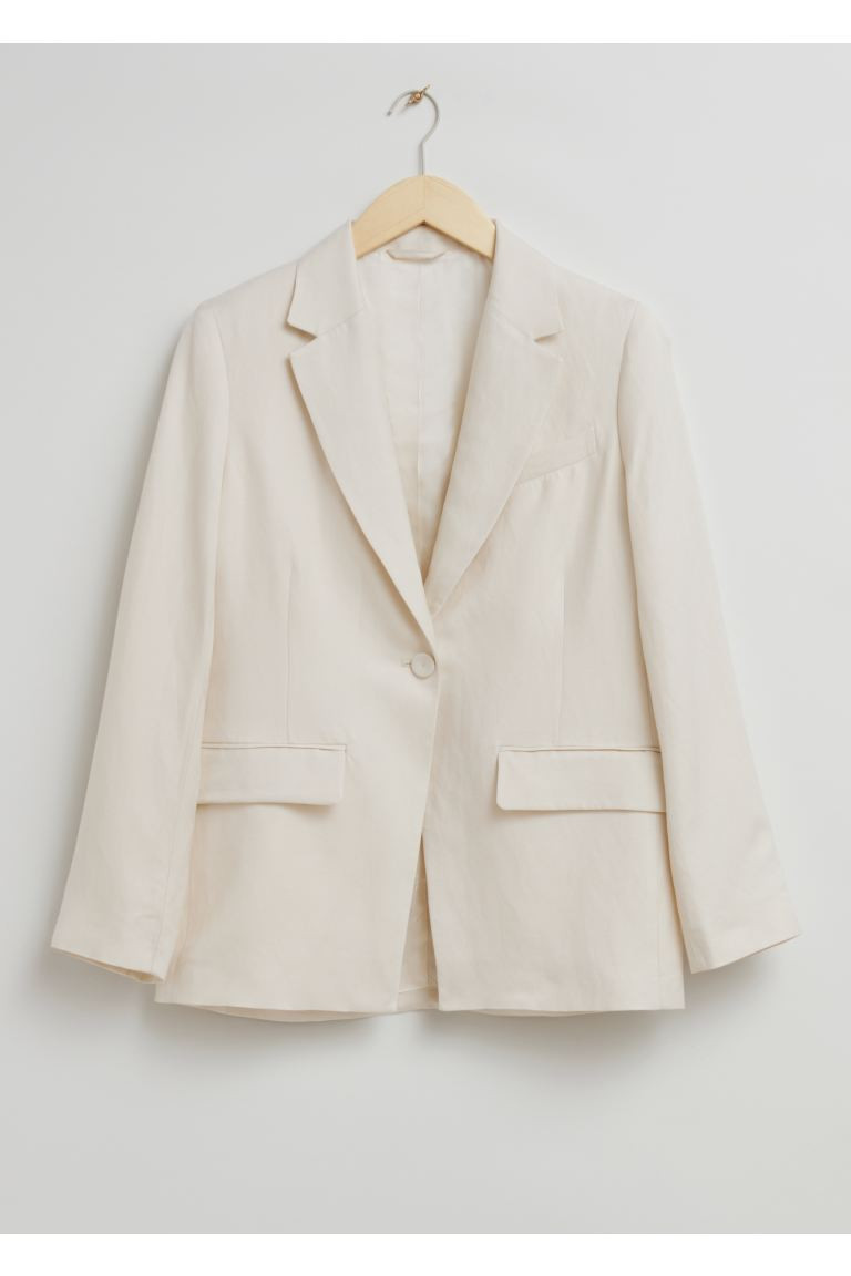 Relaxed Cut-Away Tailored Blazer | H&M (UK, MY, IN, SG, PH, TW, HK)