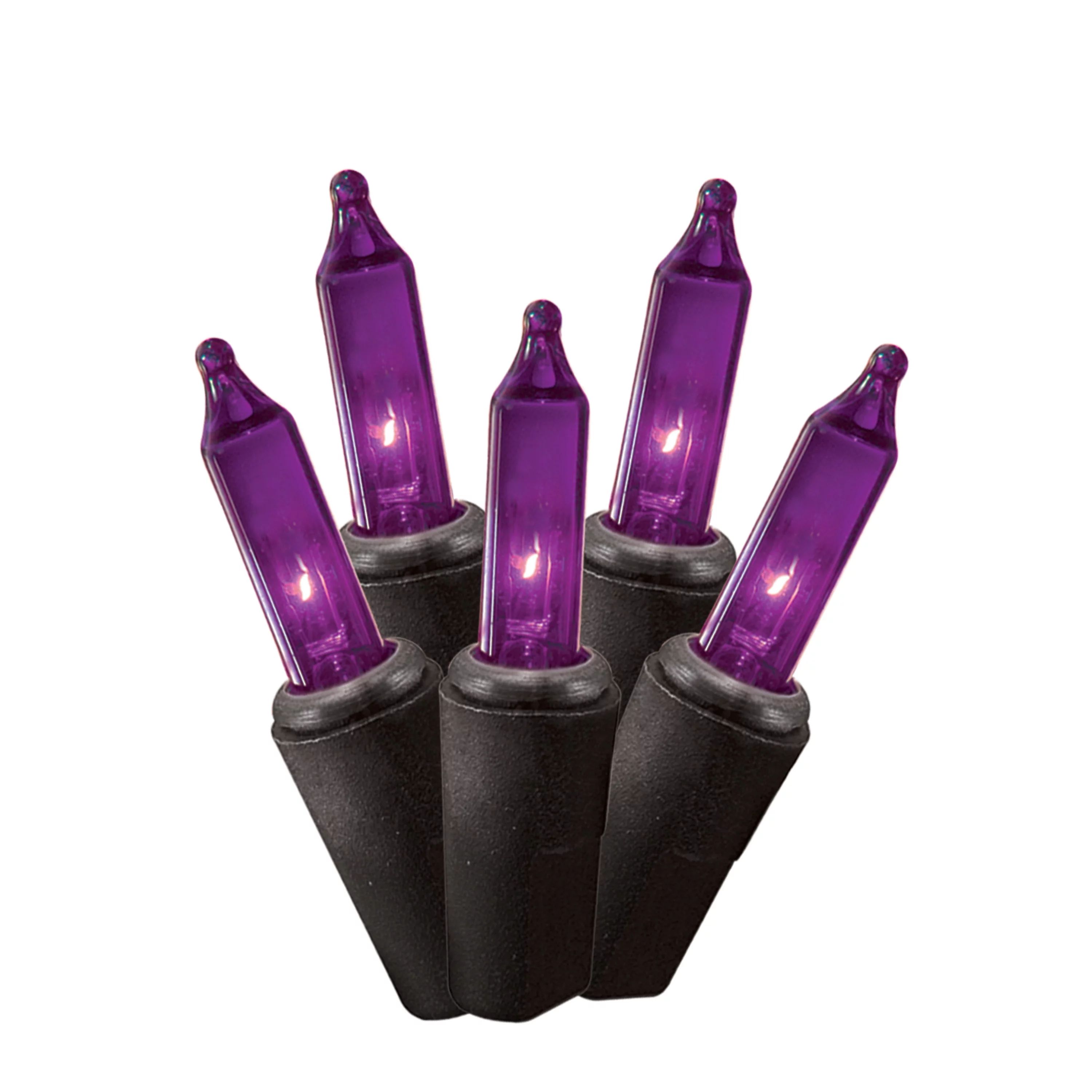 Halloween 70-Count Indoor/Outdoor Purple Incandescent Mini Lights, 13.5', by Way To Celebrate | Walmart (US)