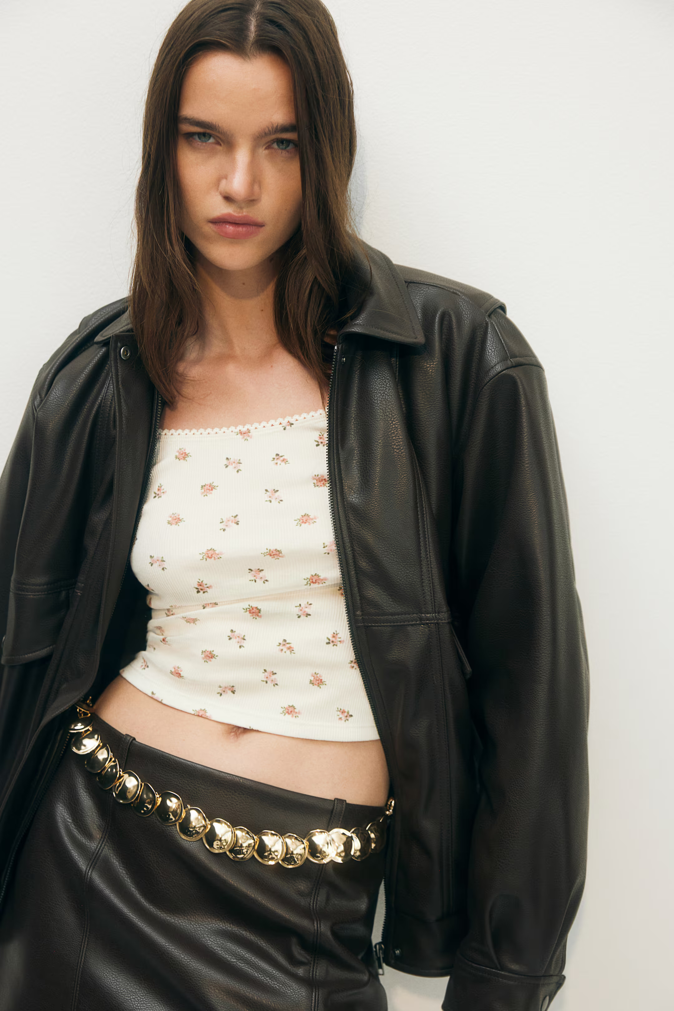 Picot-Trimmed Cotton Top | H&M (US + CA)