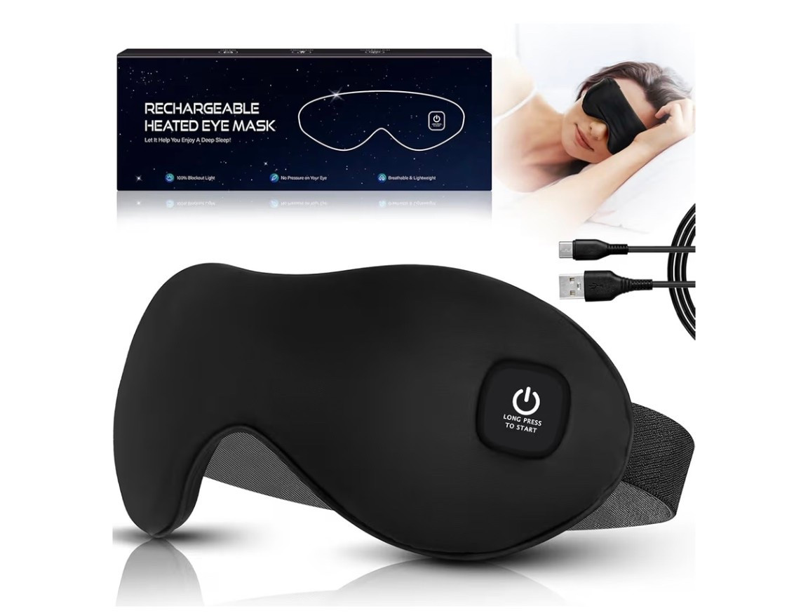 Heated Eye Mask, Mutilplx Cordless Heated Eye Masks for Dry Eyes, Washable Warm Eye Compress Eye Heating Pad for Eye Relief Stye Treatment Improved Sleep Travel (Black)

#LTKTravel #LTKGiftGuide #LTKselfcare