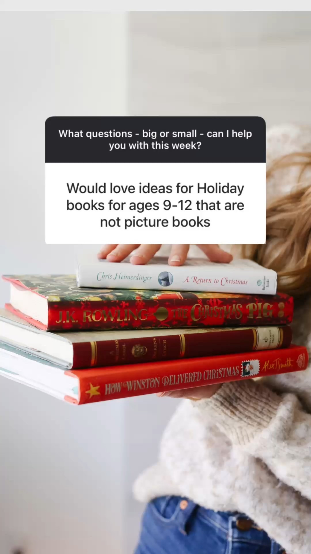 If your reader is graduating from picture books, this list has 20 festive holiday chapter books they’ll love! Perfect for independent reading or a cozy family read-aloud. 

#LTKHoliday #LTKSeasonal #LTKKids