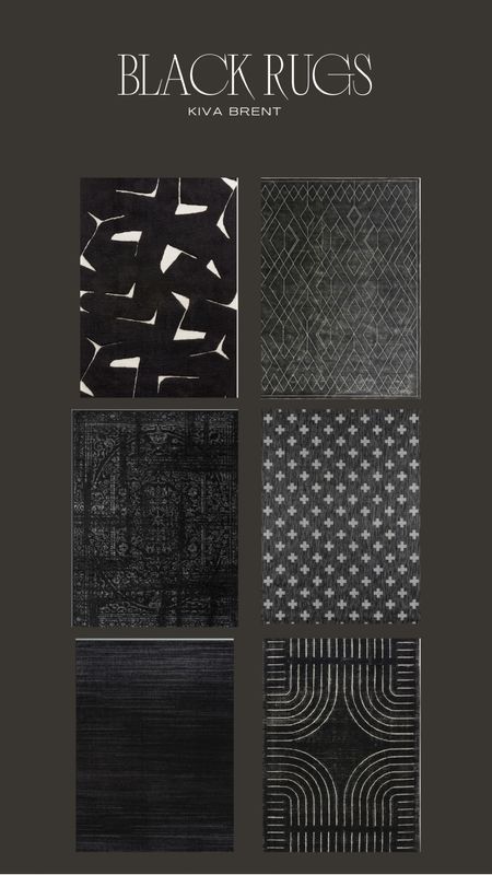 Black modern area rugs  

#LTKhome
