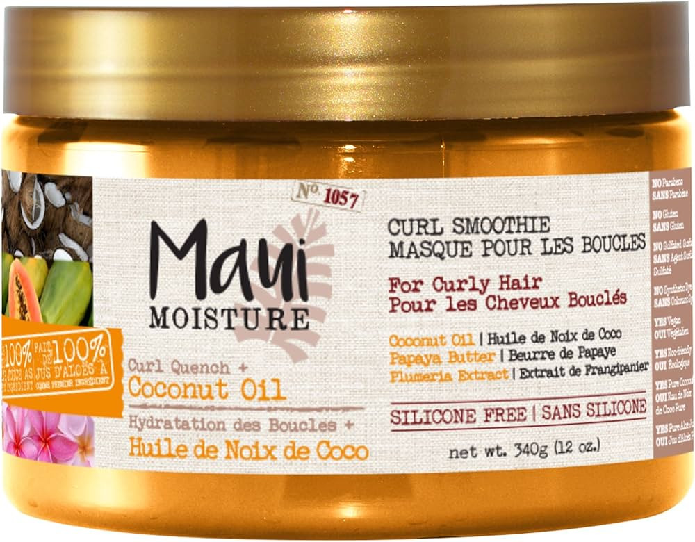Maui Moisture Curl Quench + Coconut Oil Curl Smoothie - 340g | Amazon (CA)
