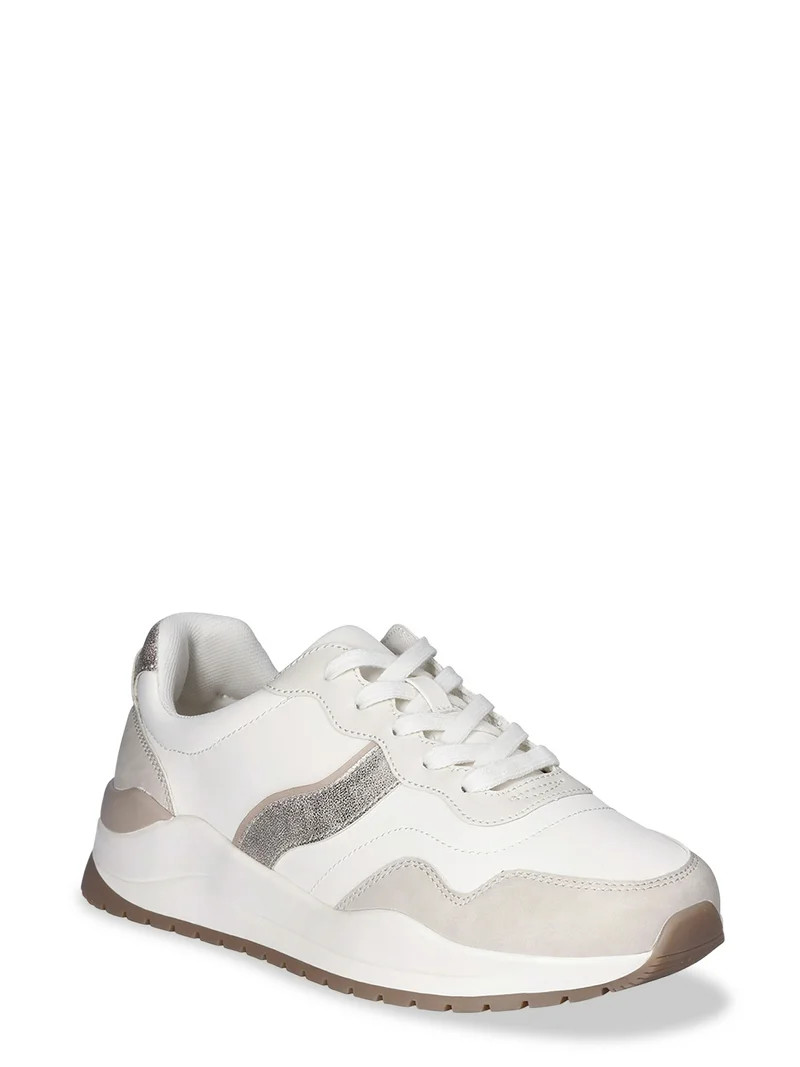 Time and Tru Women's Chunky Jogger Sneakers, Wide Width Available | Walmart (US)