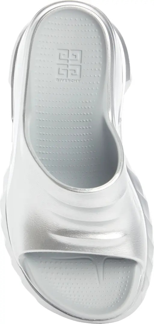 Marshmallow Metallic Wedge Slide Sandal (Women) | Nordstrom