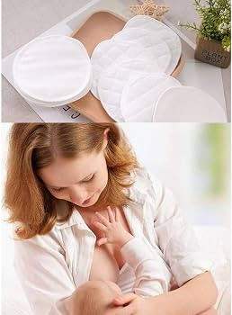 20 Pcs Organic Bamboo Nursing Breast Pads Washable Reusable Breastfeeding Nipple Pads Nipple Cove... | Amazon (UK)