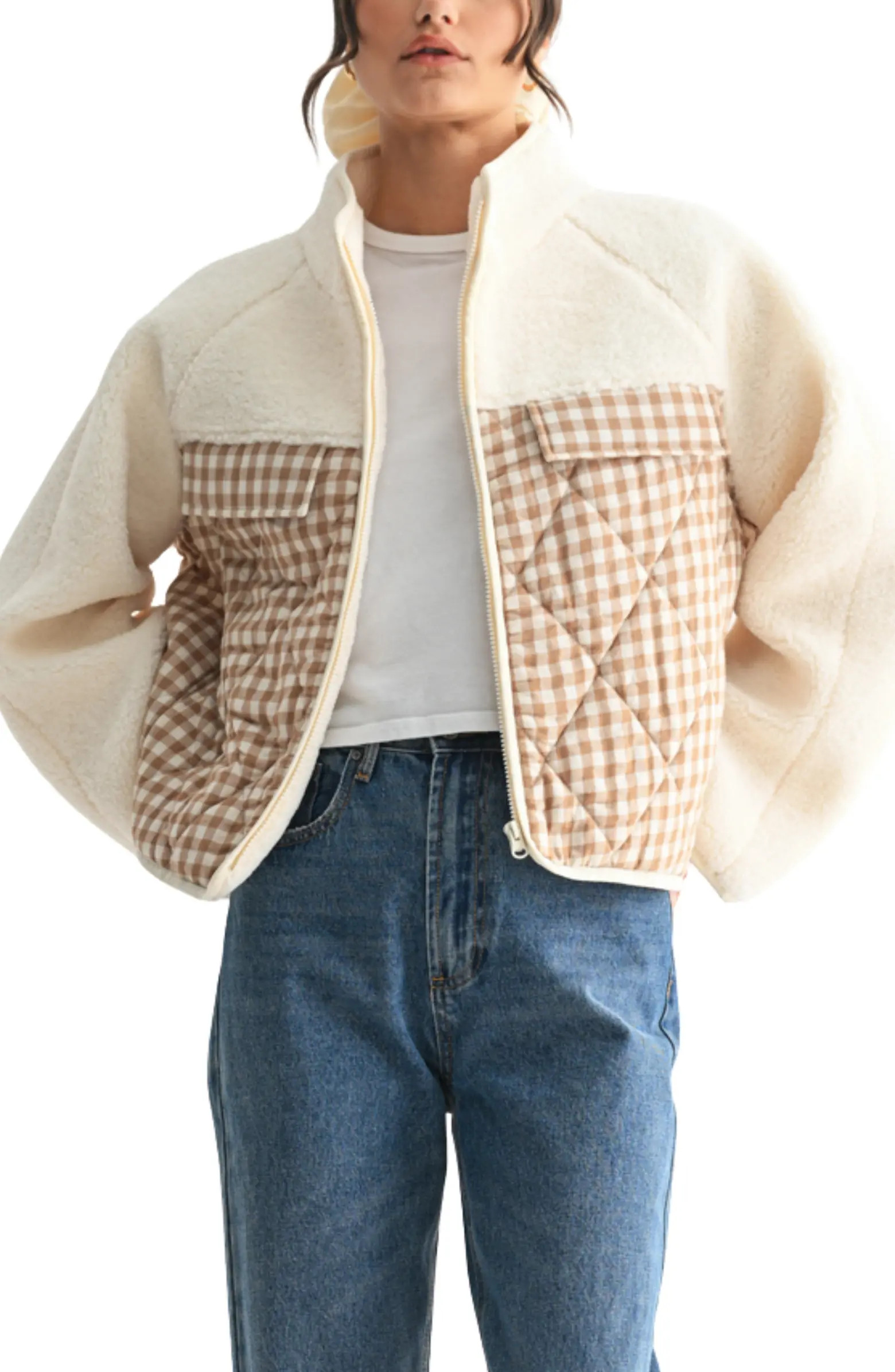 WISHLIST Plaid Fleece Jacket | Nordstromrack | Nordstrom Rack