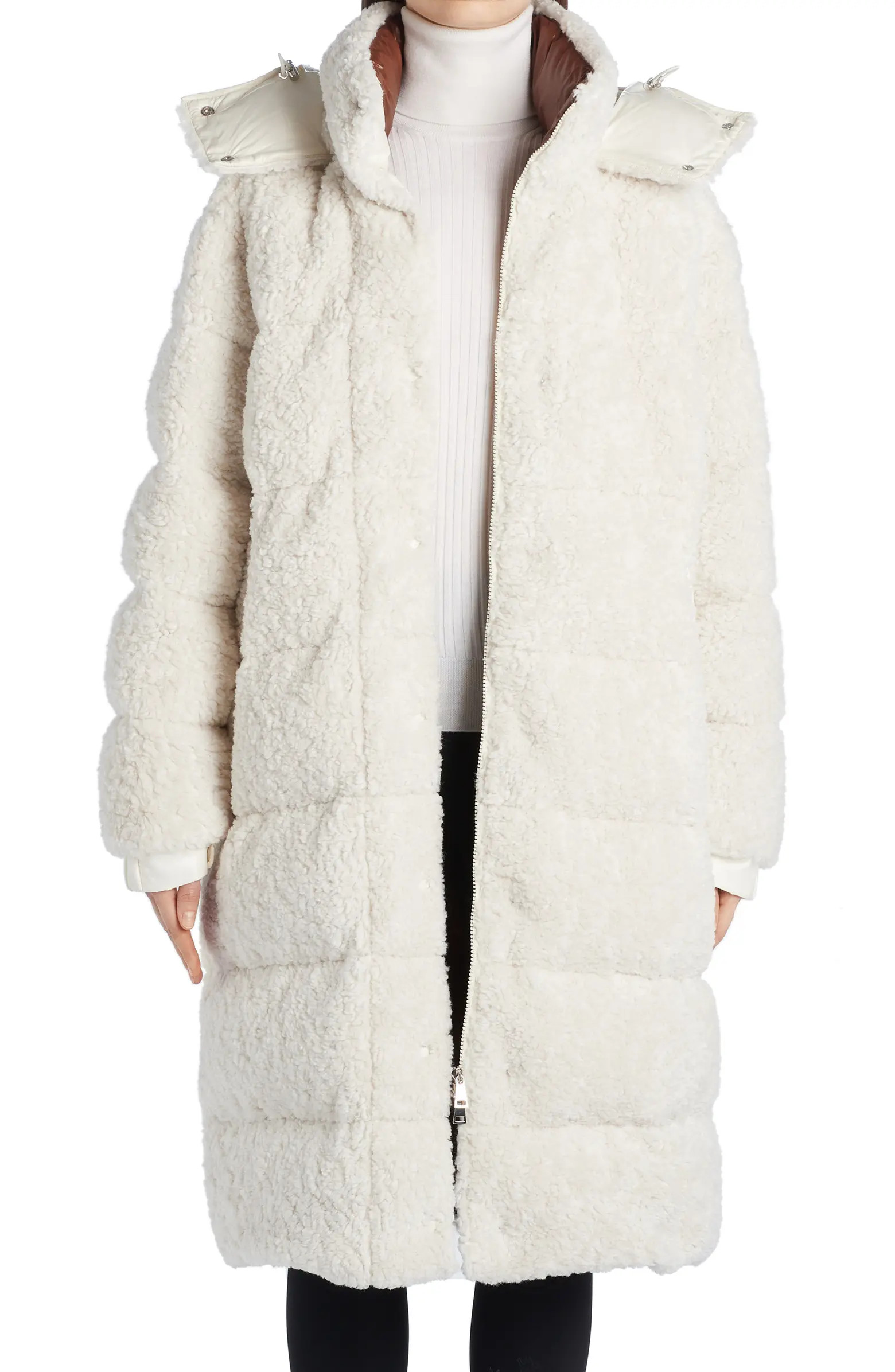 Hainardia 750 Fill-Power Down Teddy Fleece Parka | Nordstrom