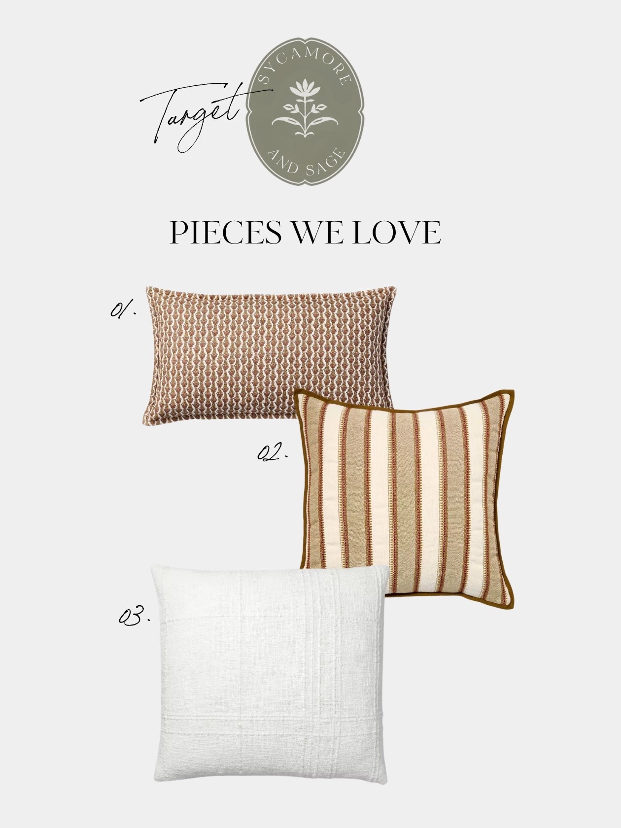 Target’s new fall collection is here and I’m in love 🍂🛋️ These gorgeous pillows bring the perfect pop of texture, warmth, and cozy vibes to any space. Seriously… how could you pick just one?

#TargetStyle #TargetHome #TargetFall #FallDecor #FallHomeDecor #TargetFinds #TargetObsessed #HomeDecorInspo #TargetLovers #InteriorInspo #CozyHomeVibes #FallVibes #HomeDecorLovers

#LTKFindsUnder50 #LTKHome #LTKSeasonal