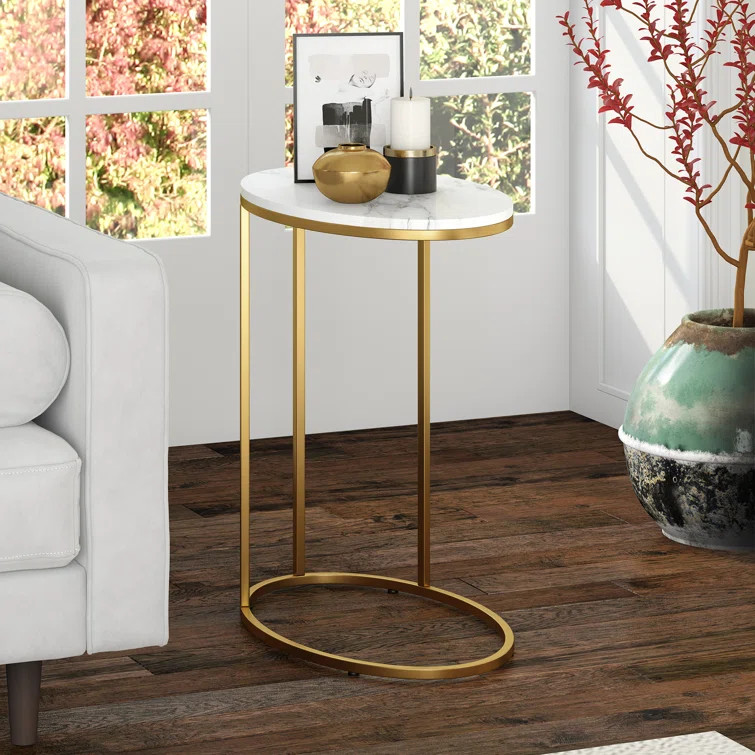 Allyria 22'' Tall C Table End Table | Wayfair North America