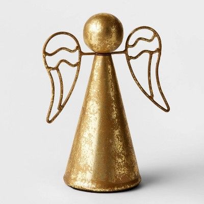 6.5" Metal Angel Decorative Figurine Gold - Wondershop™ | Target