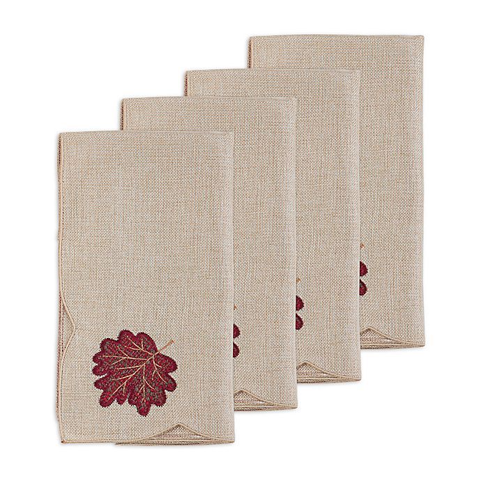 Autumn Bliss Cutwork Napkins (Set of 4) | Bed Bath & Beyond