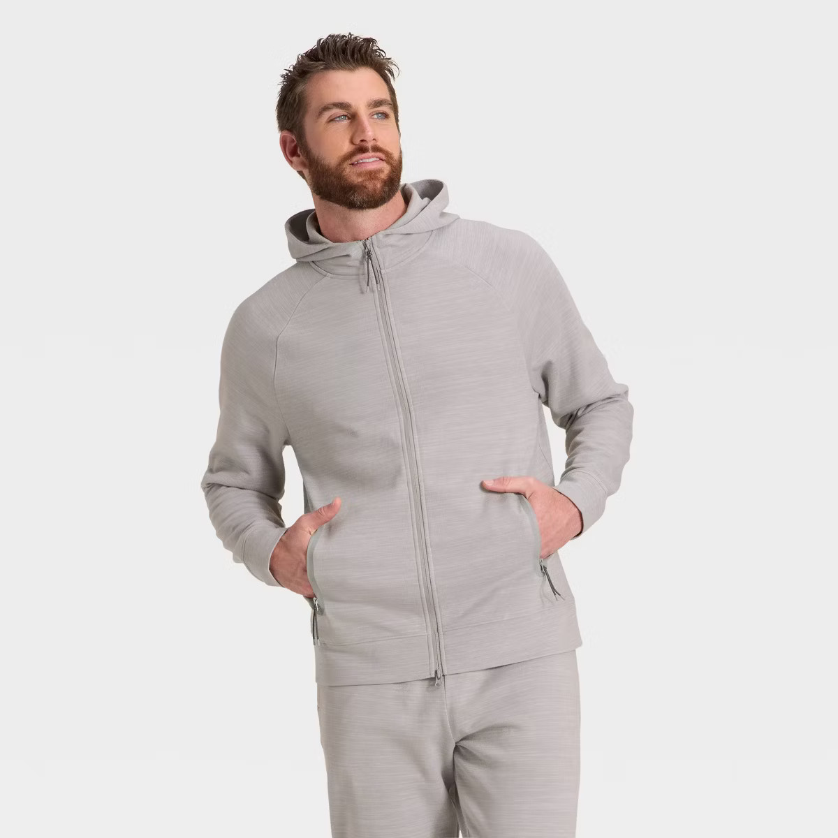 Men's Siro Ponte Full Zip Hooded Sweatshirt - All In Motion™ | Target
