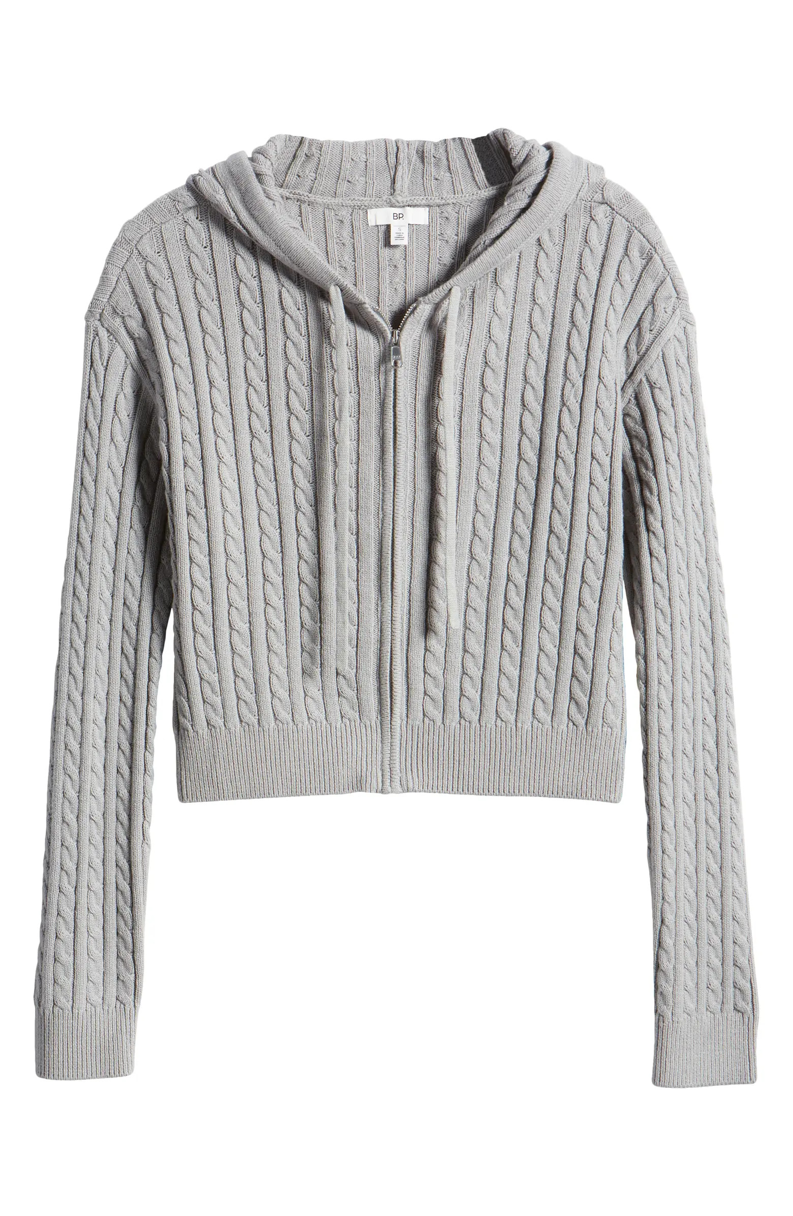 Cable Knit Hoodie Sweater | Nordstrom
