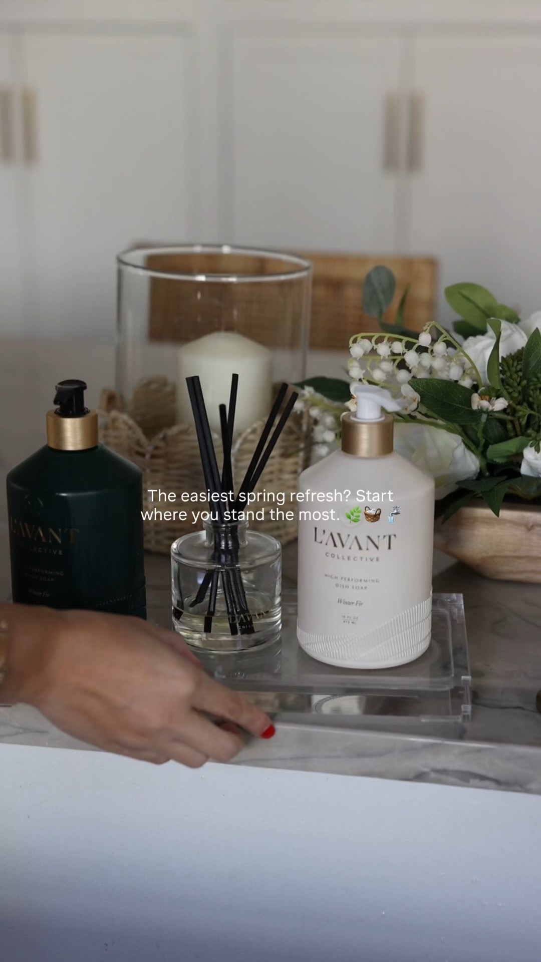 There’s something about a new season that makes me want to reset all the little spaces we live in every day.

As a mom, I feel like I’m standing at this sink 100 times a day — packing lunches, rinsing berries, cleaning up after dinner, refilling water bottles… it’s basically the heartbeat of our kitchen.

So my favorite way to start a spring refresh? Swapping out the small details.

I traded in our holiday set for L’AVANT Collective’s Fresh Linen hand + dish soap and instantly the whole space feels lighter. Clean, soft, elevated — but still practical for real life.

Add fresh florals + a candle and suddenly the everyday feels intentional again ✨

Because when you spend so much time somewhere… it should feel beautiful too.

#SpringRefresh #KitchenReset #MomLifeElevated

#LTKmorningroutine #LTKHome #LTKmomlife