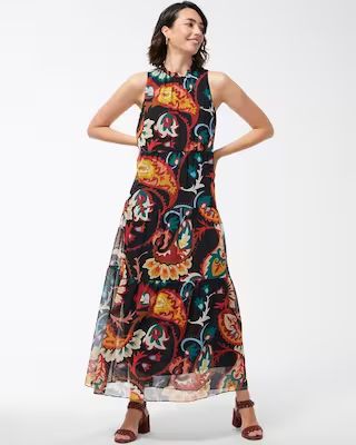 Chiffon Floral Tiered Maxi Dress | Chico's