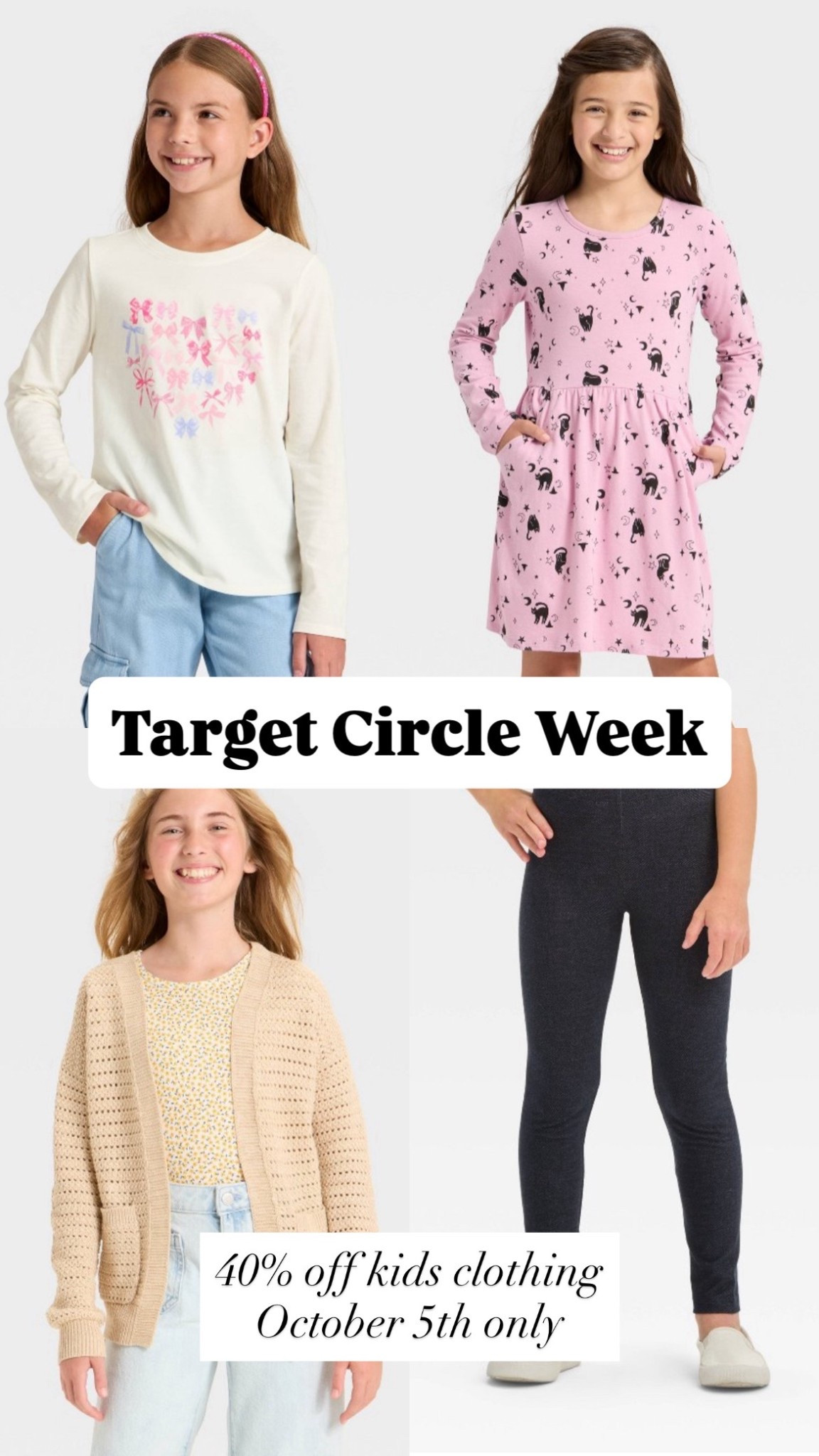 My top picks for girls clothing from Target for Target Circle Week 40% off deal October 5th only! 

Everything I bought my daughter to wear this fall/winter. 

#LTKSeasonal #LTKKids #LTKSaleAlert