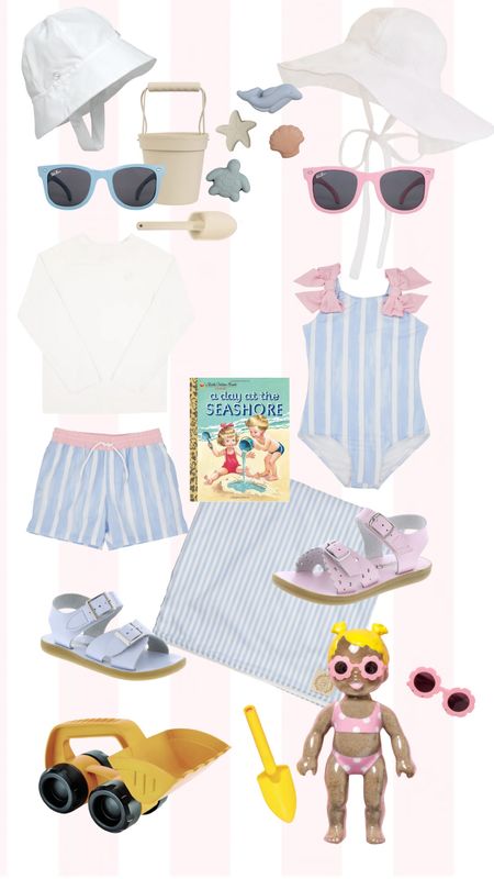 Spring Break looks for little ones! 🐚 His and hers. Clear plastic baby doll from Sandy Beach Doll - fill with water or sand. #springbreak #vacation #beach #easter

#LTKbaby #LTKfamily