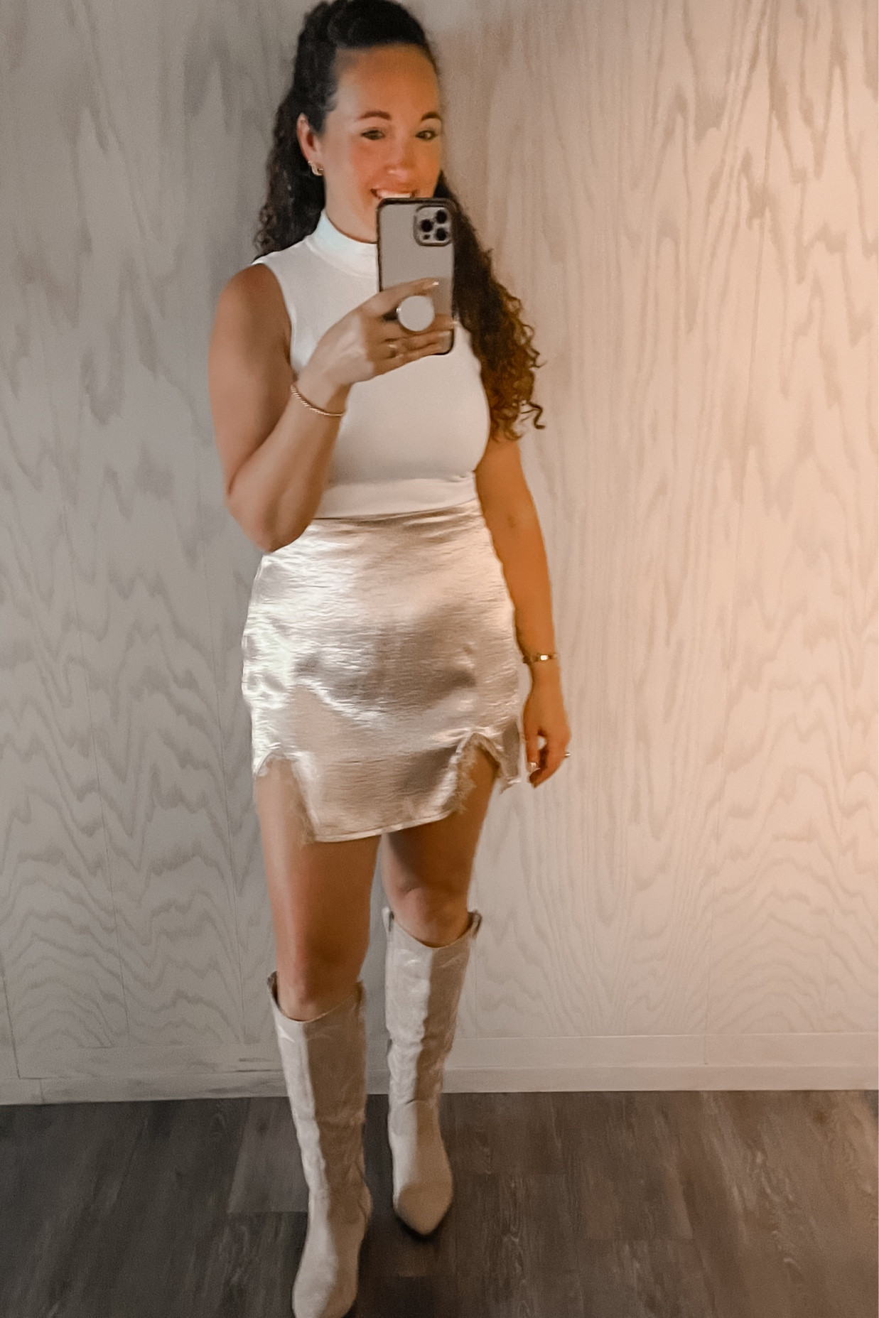 Night Out Fit ✨ 
Mock Neck Tank $6.99  
Skirt $24.99 
TTS 

#LTKFindsUnder50 #LTKStyleTip #LTKSaleAlert