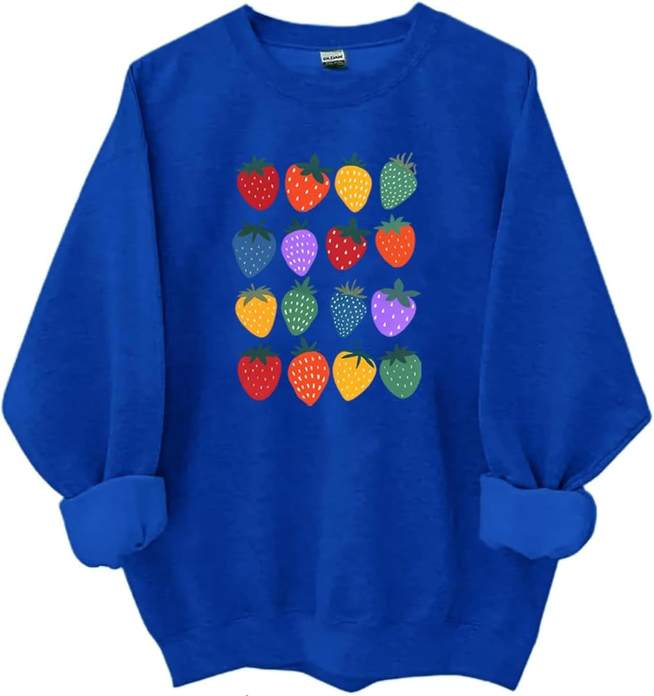 Strawberry Trans Rights Sweatshirt, LGBTQ Pride Shirt, Classic Graphic Print Women Men Hoodie | Amazon (US)