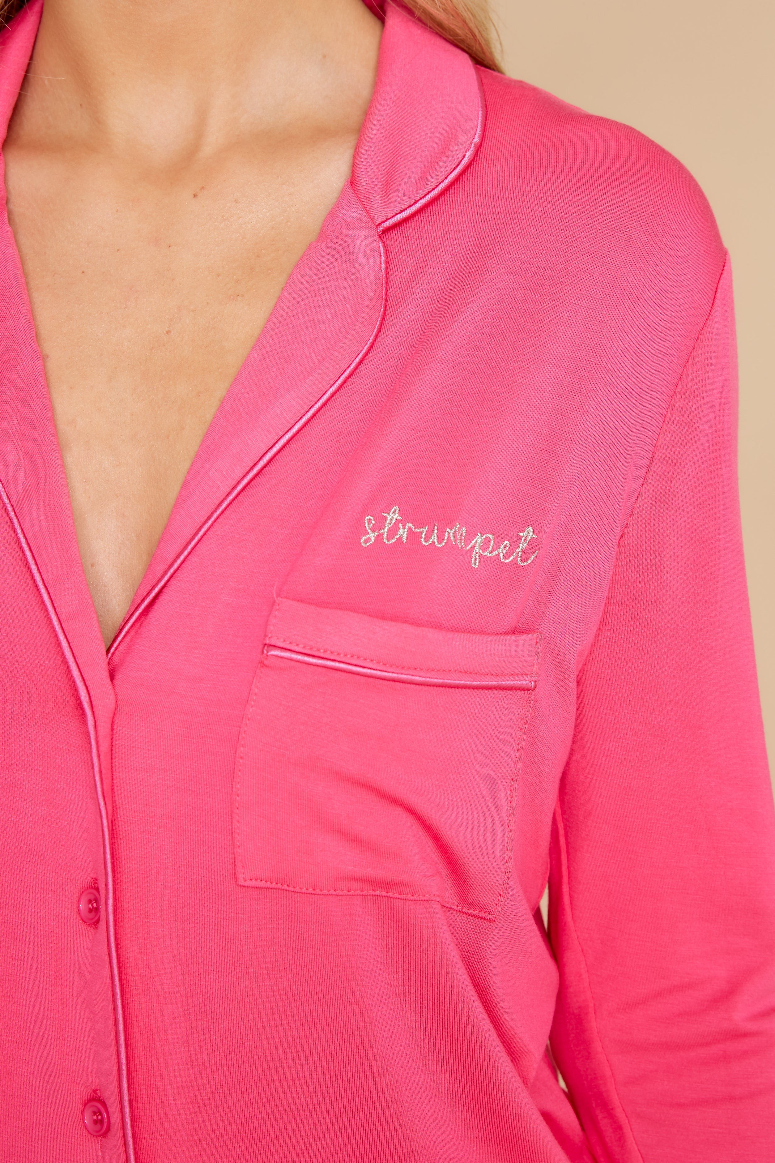 Strumpet Fuchsia Pajama Top | Red Dress 