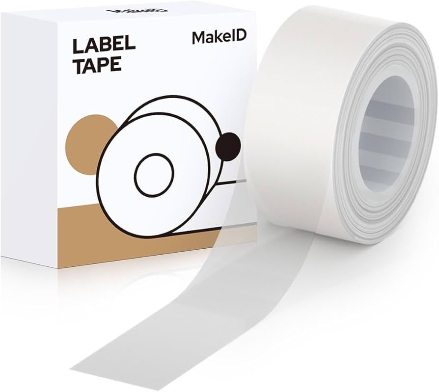 Makeid 0.63" x 13' Label Tape Compatible Label Makers L1 Q1 E1 Refills Waterproof Laminated Custo... | Amazon (US)