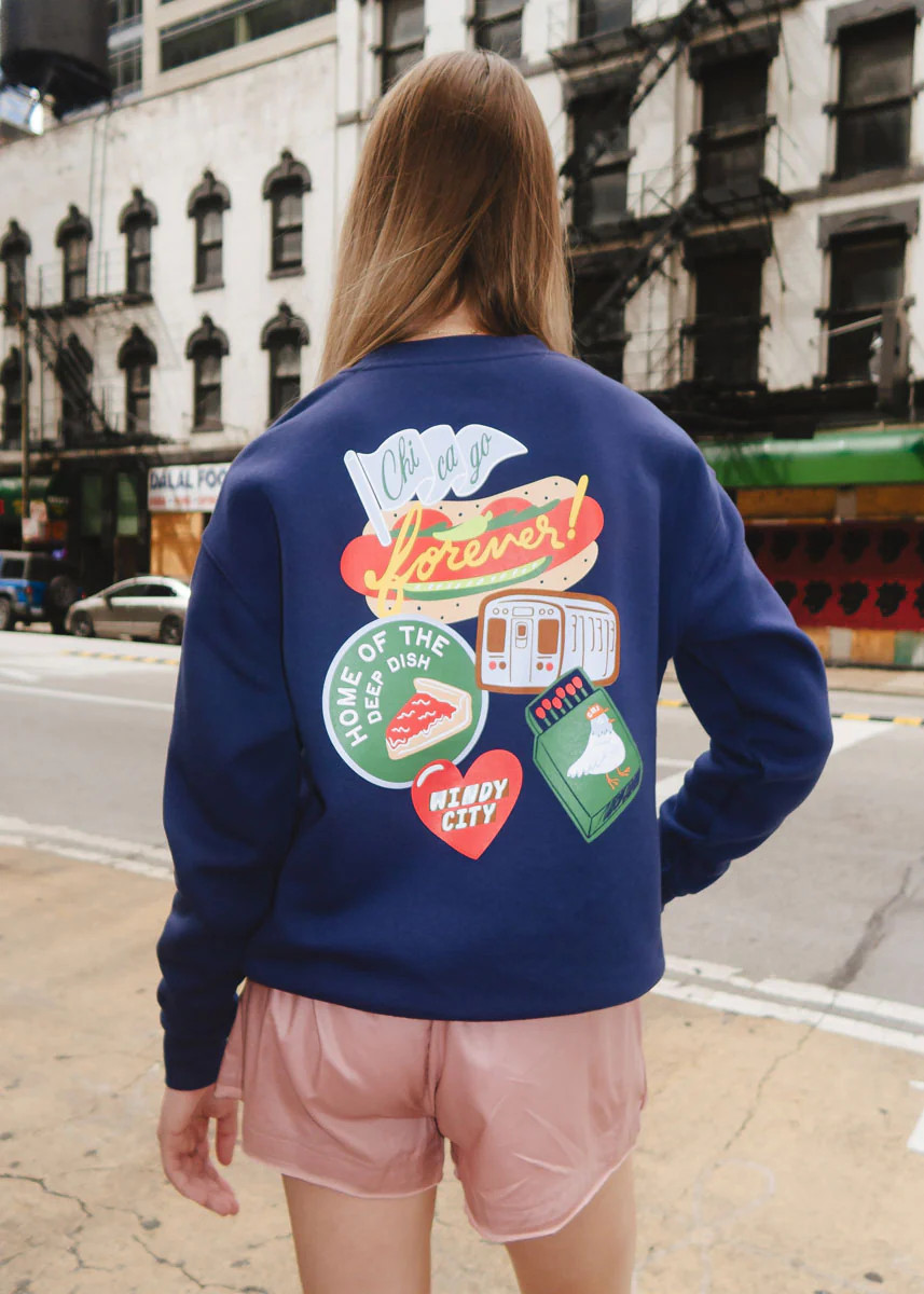 Chicago Patches Sweatshirt | Alice & Wonder