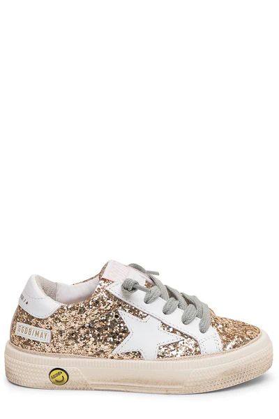 Golden Goose Kids SuperStar Glittered Sneakers | Cettire Global