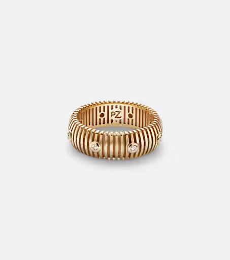 Clio Small 18kt gold ring with diamonds | Mytheresa (INTL)