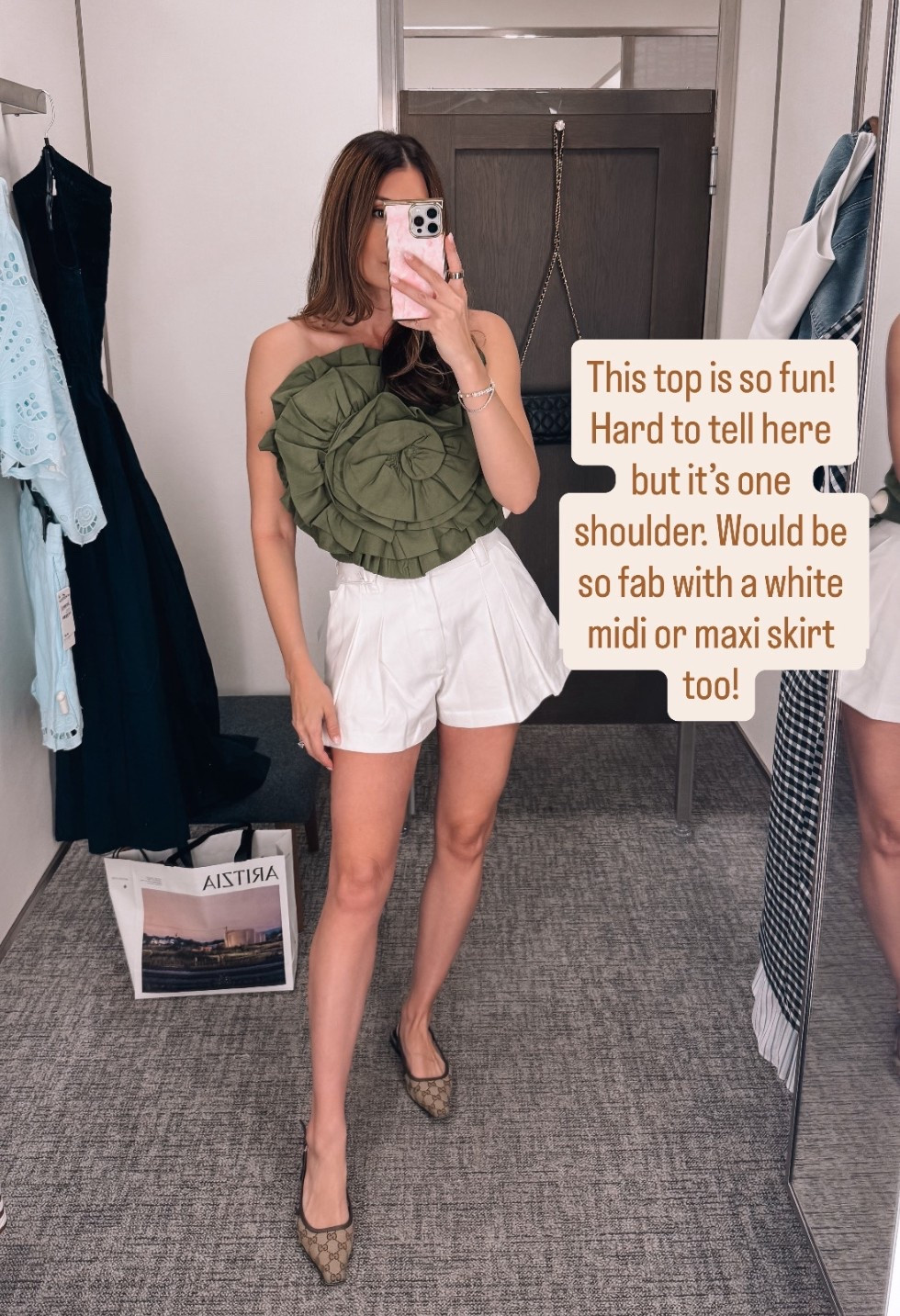 Medium in top, size 26 in shorts 