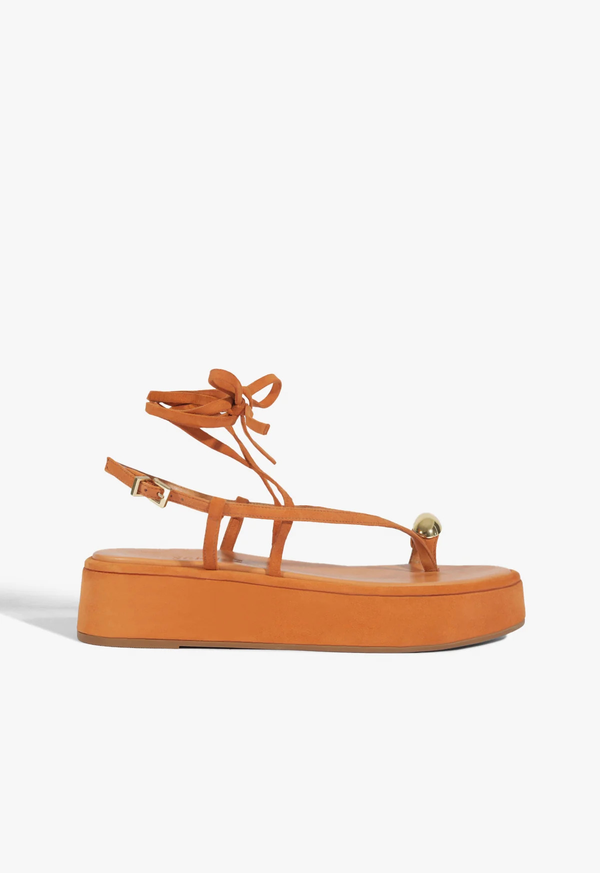 Zadie Orange Low Flatform Heel Sandal | Schutz (US)
