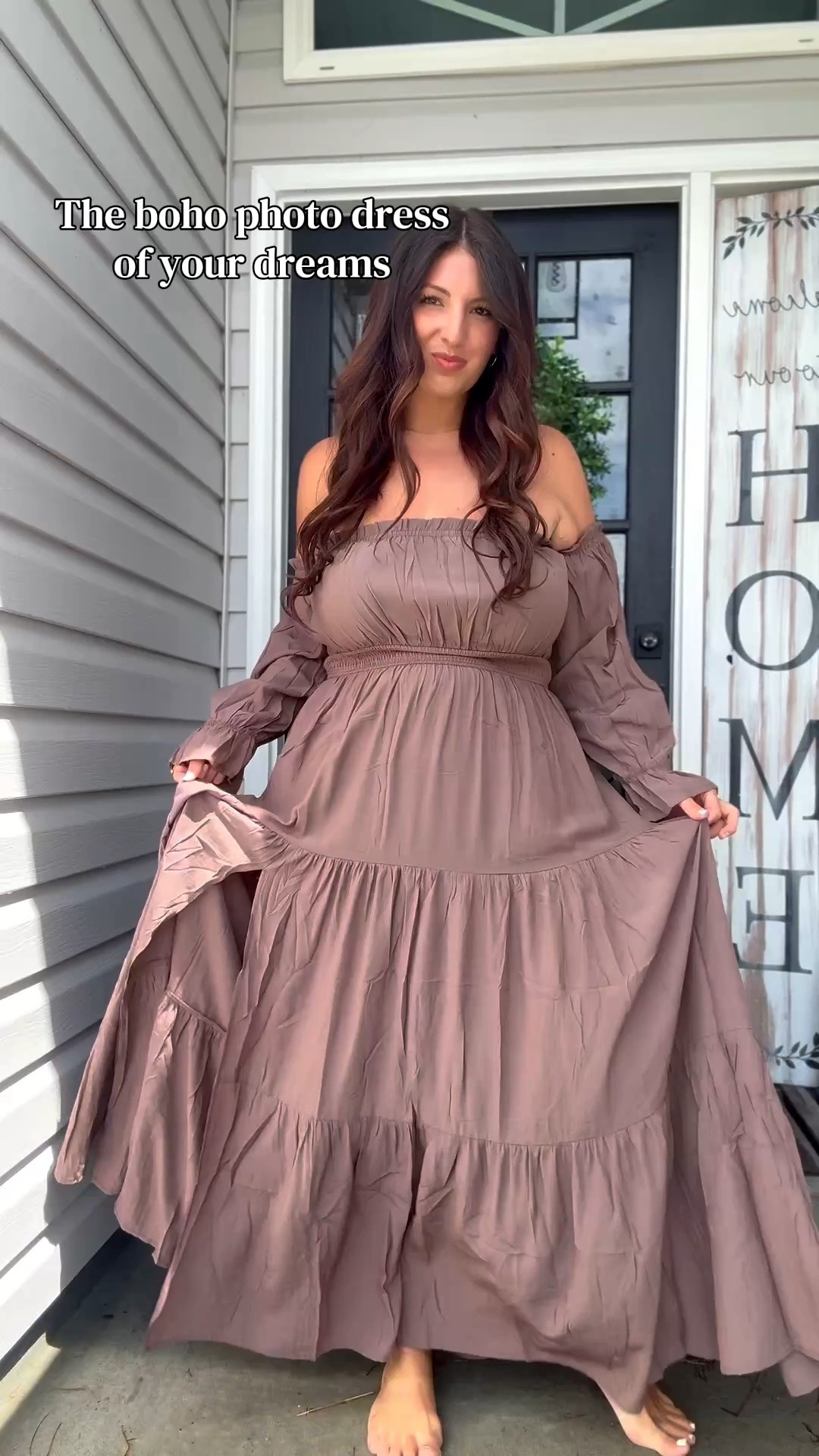This dress is a summer fairytale 

Boho and beachy perfection
Light and airy with a cute little slit
#bohodress #summerdress #midsizefashion

#LTKootd