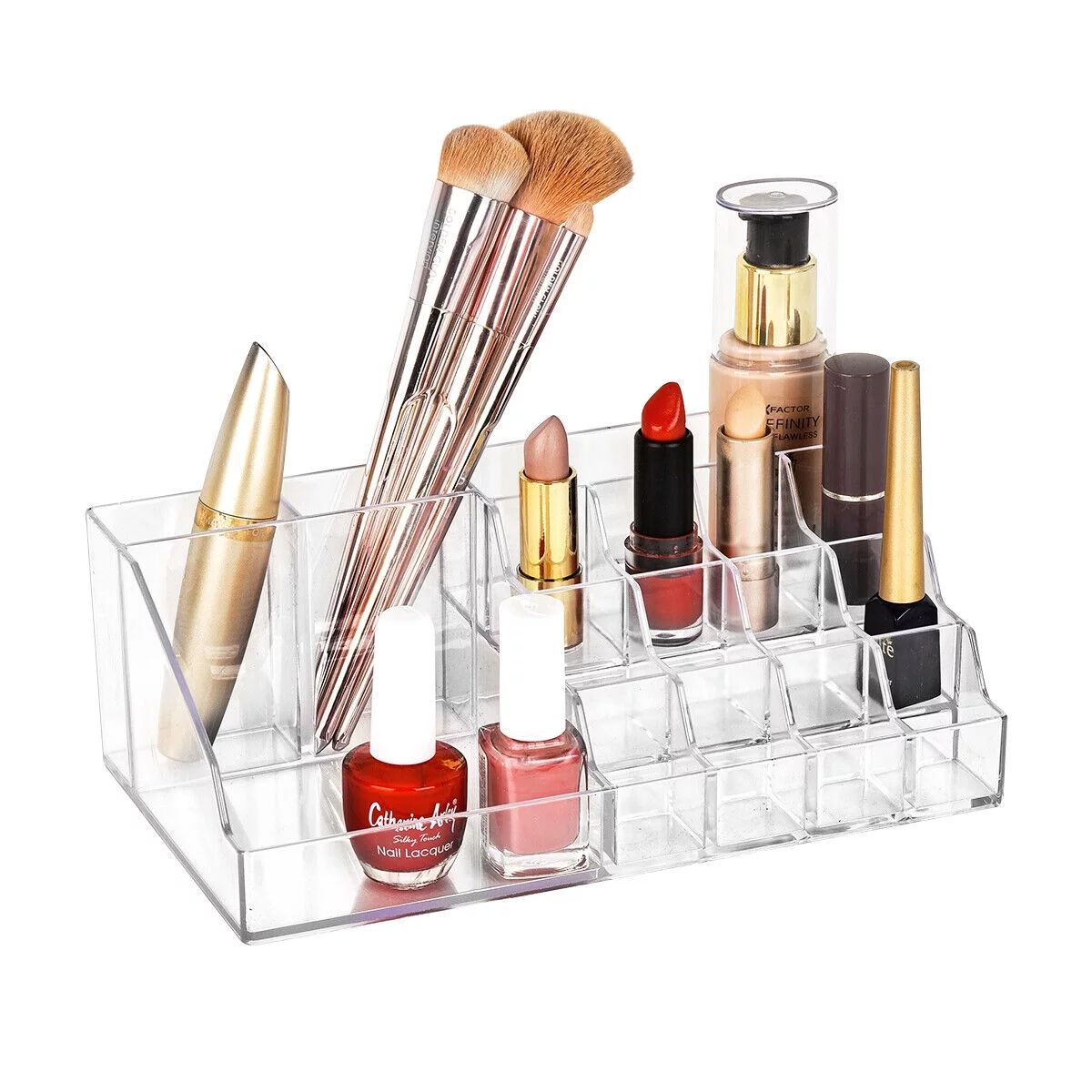 Cosmetic Makeup Organizer Lipstick, Brush Holder, Acrylic Makeup Case | Walmart (US)