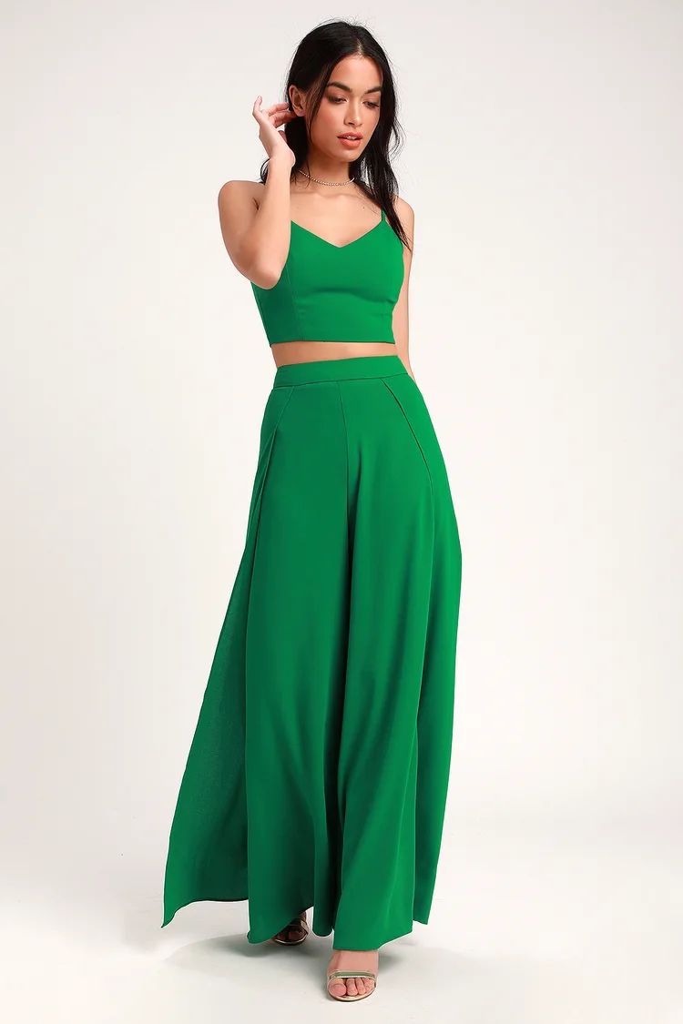 Out Tonight Green Two-Piece Jumpsuit | Lulus (US)
