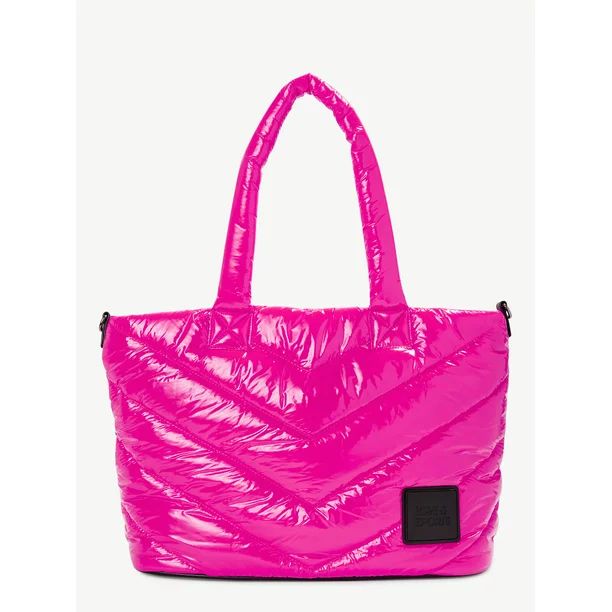 Love & Sports Women's Olivia Large Tote Bag, Fuschia - Walmart.com | Walmart (US)