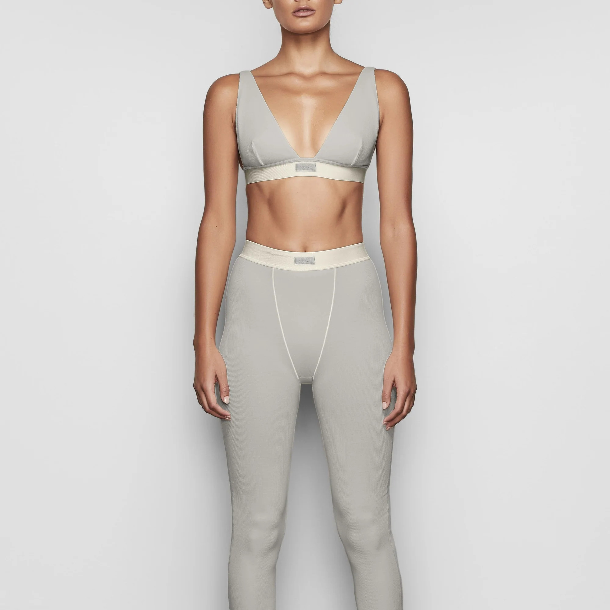 SKIMS Legging | Green | Large | Cotton Rib | SKIMS (US)